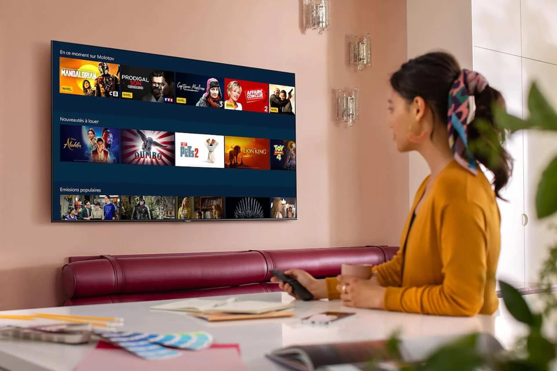 location écran 65 pouces à menton dans les alpes maritimes