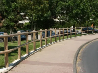 clôture ranch 2 lisses installée au Havre