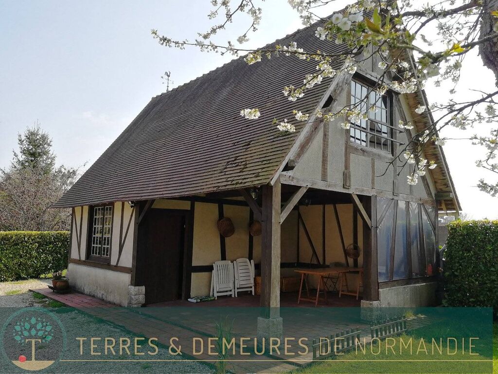 A ACHETER, campgne en normandie, maison normande et dépendance, parc paysagé, au calme, proche forêt eure 27
