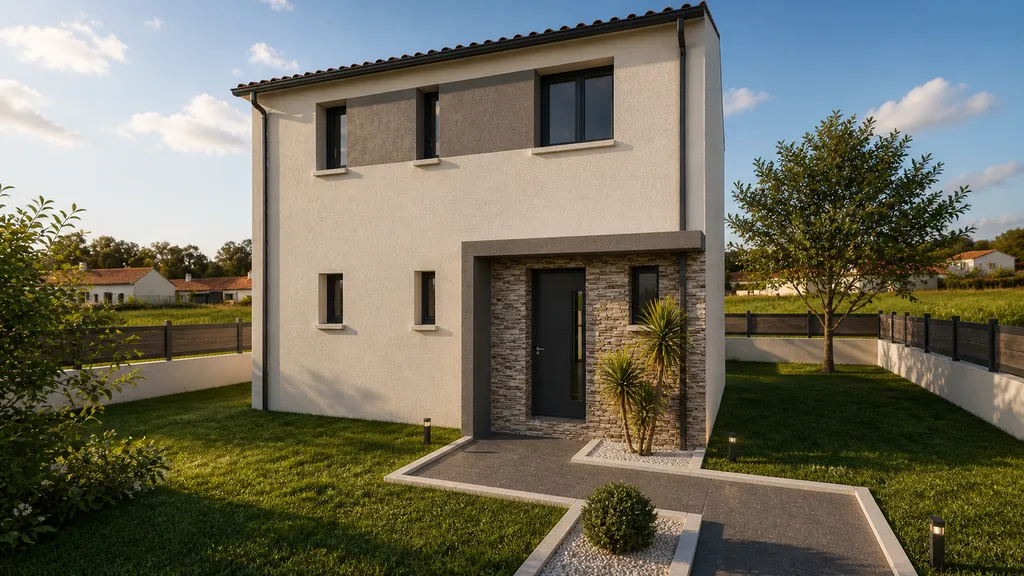 Maison neuve de 90 m² habitables sur la commune Baron proche de Créon et de ses commerces et commodités