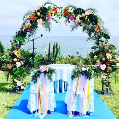 cérémonie sur la plage côte d'azur
