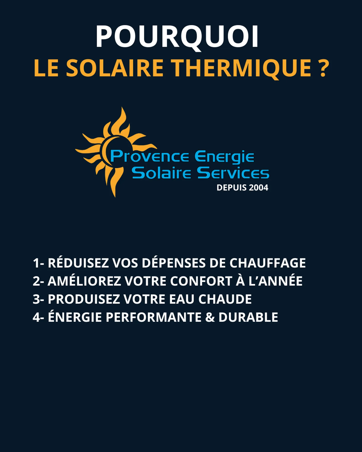 Provence Energie Solaire Services depuis 2004 à La Ciotat vous accompagne dans tous vos projets thermiques 
