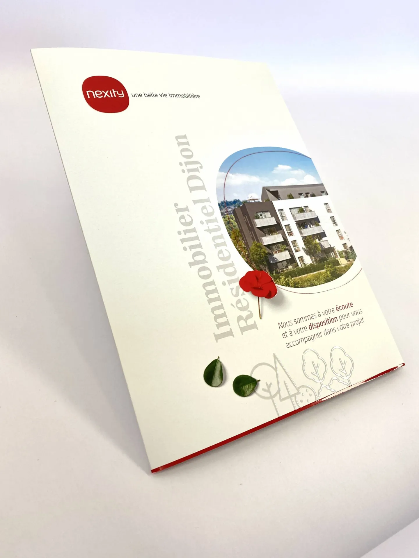 Impression d'une plaquette commerciale ou d'entreprise