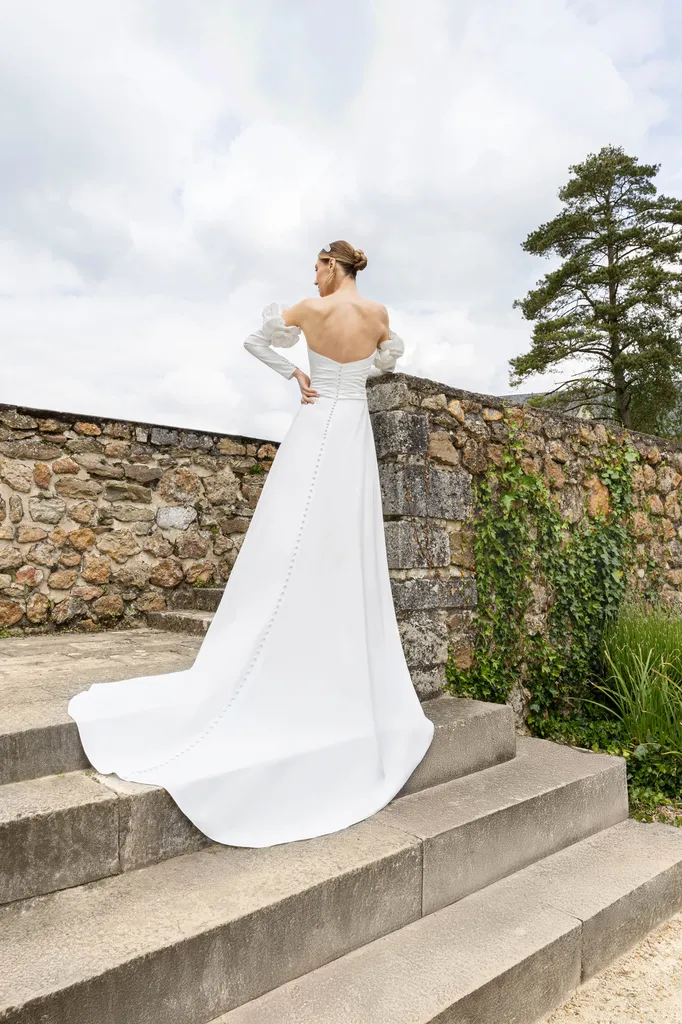 robe de mariée en crêpe