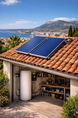 Installation d'un chauffe-eau solaire dans une maison à Toulon dans le Var à partir de 3 990€