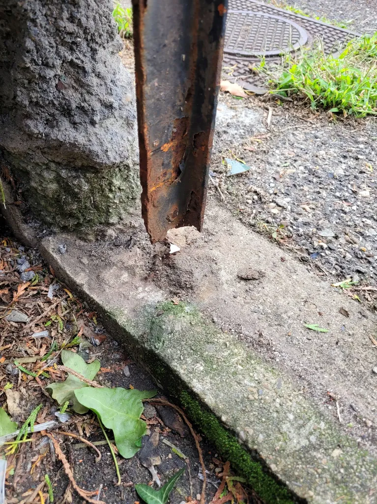 Absence de renforcement avant notre intervention sur Talence