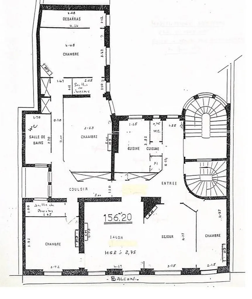 a vendre appartement avec 5 chambres possibles à Neuilly 92200