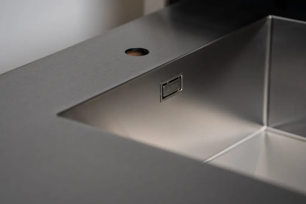 Évier soudé dans plans de travail inox pour extérieur Rennes