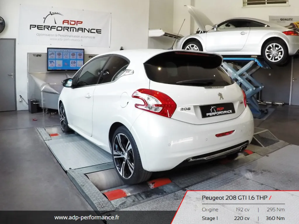 Reprogrammation moteur Arles - peugeot 208 GTI ADP Performance