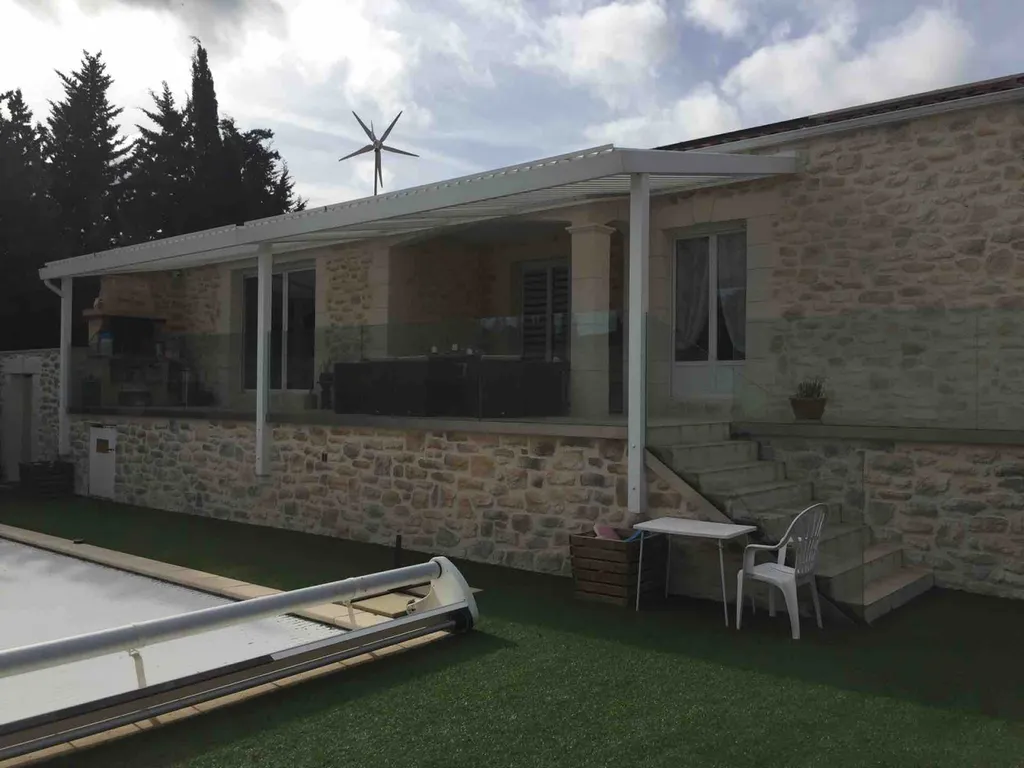Décoration totale d’une maison façon pierre à Gigean entre Balaruc les bains et Montpellier 