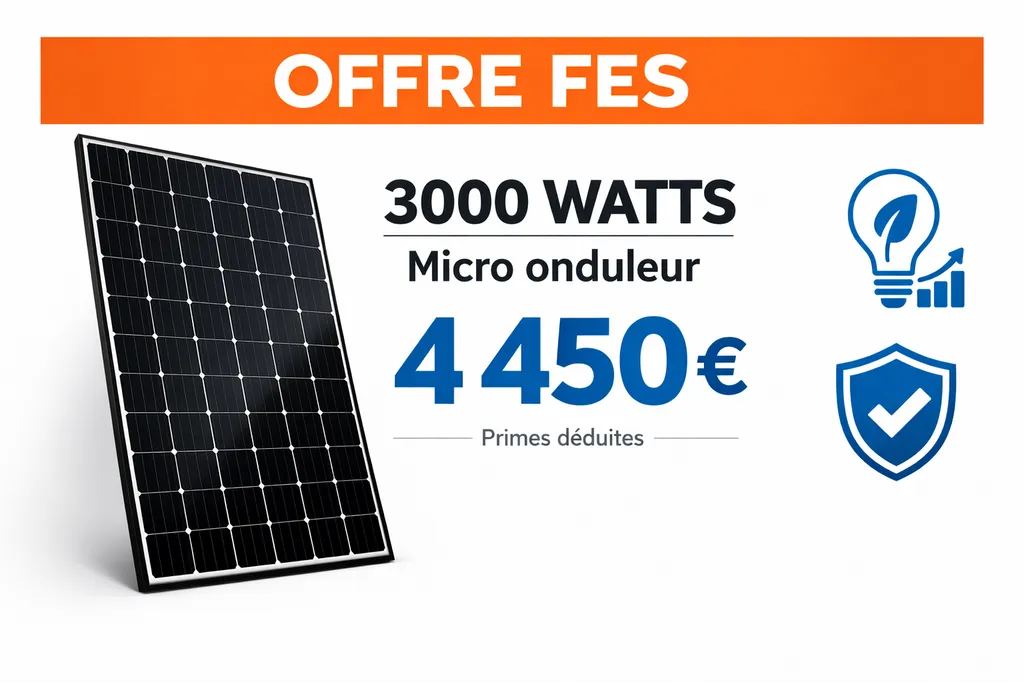 Offre 3000W micro onduleur – Autoconsommation résidentielle « clé en main »