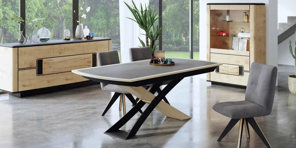 TABLE 200 CM 1 ALLONGE 60 CM