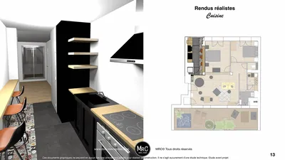 Projet de rénovation d'appartement et décoration dans le centre ville de Marseille 13002, Conception d'architecte d'intérieur décorateur Marseille