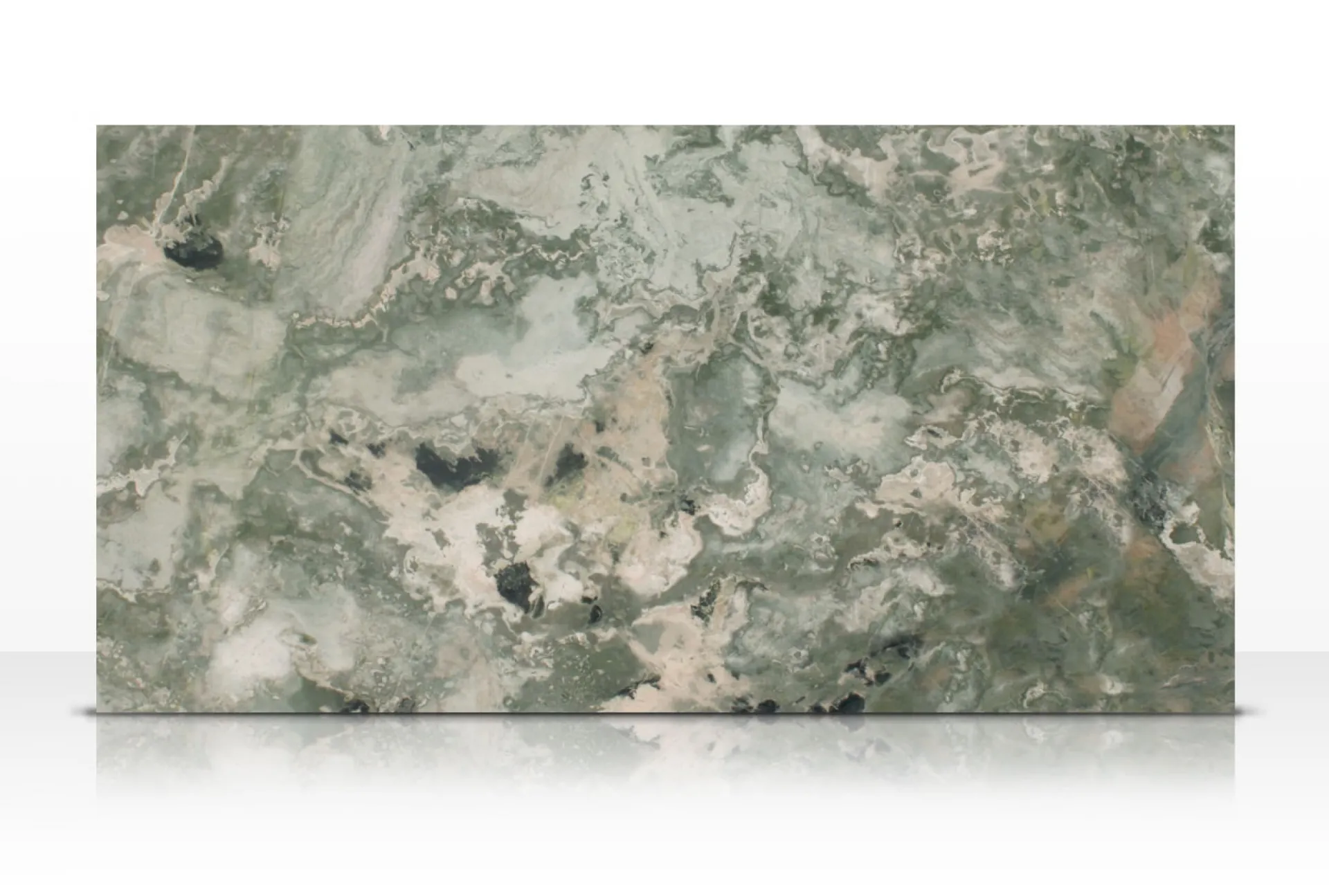 Tranche marbre vert pistache veiné pour cuisine Marseille