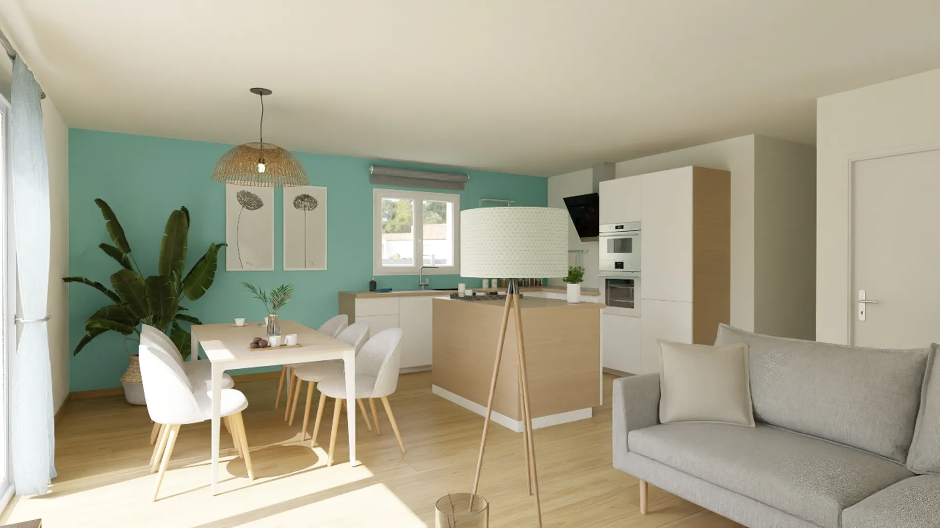Maison plain-pied de 80 m²