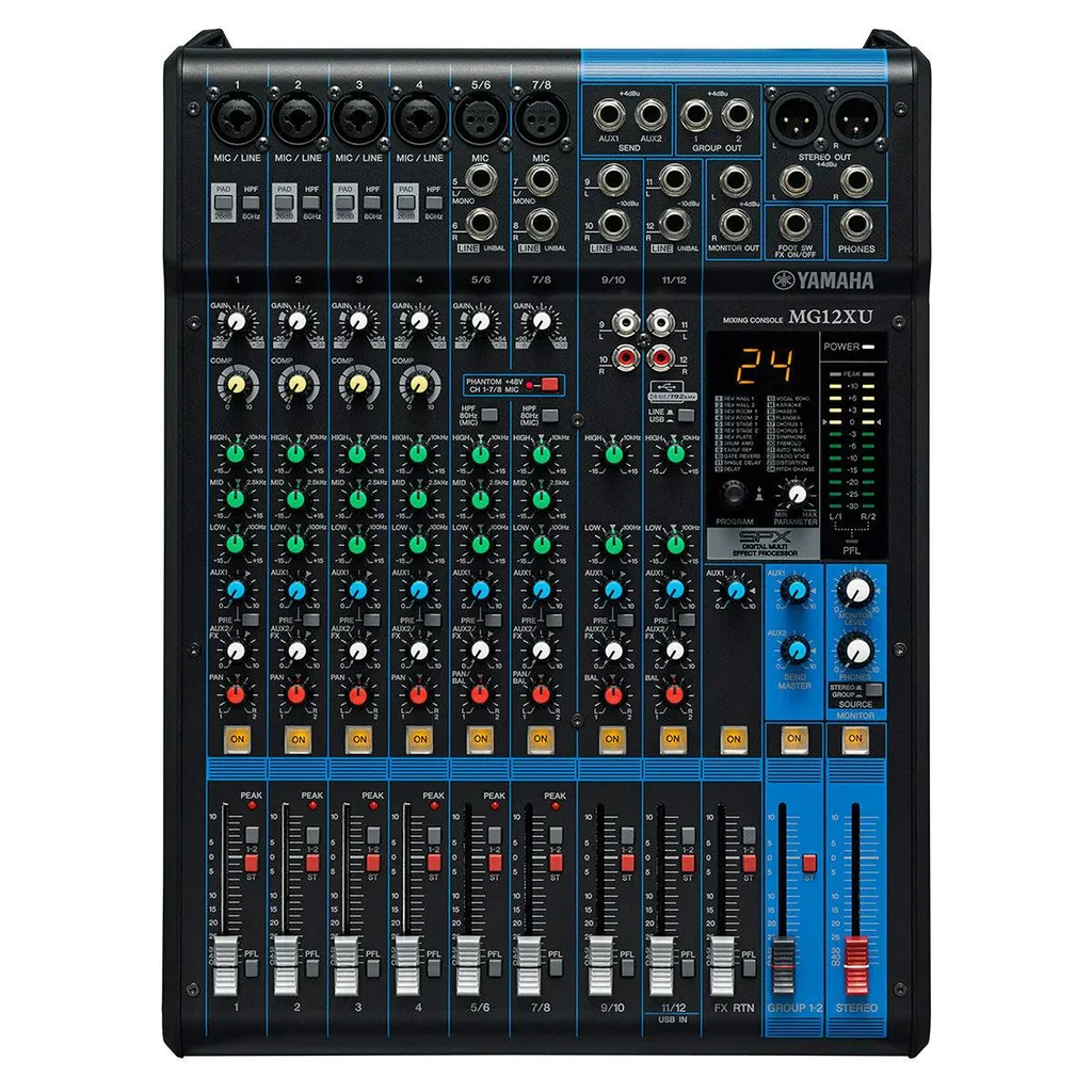LOCATION CONSOLE DE MIXAGE ANALOGIQUE 12 PISTES YAMAHA MG12XU A TOULON
