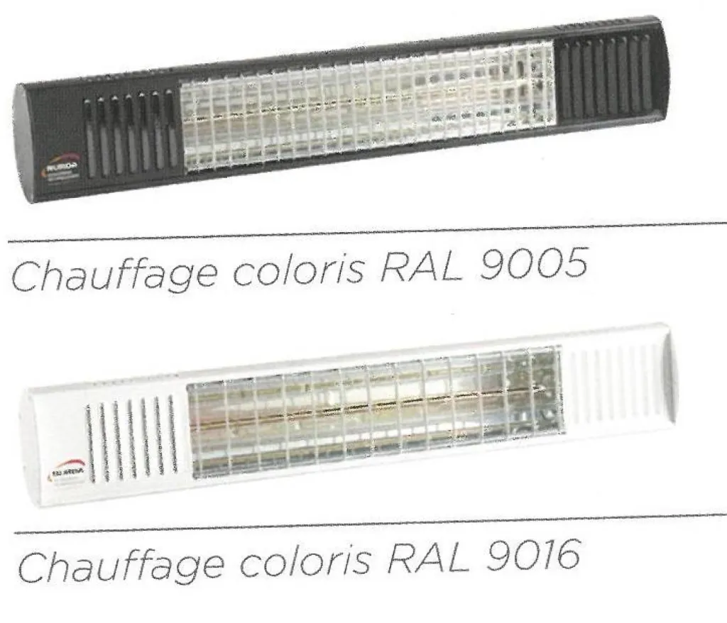 Installation de chauffage pergola