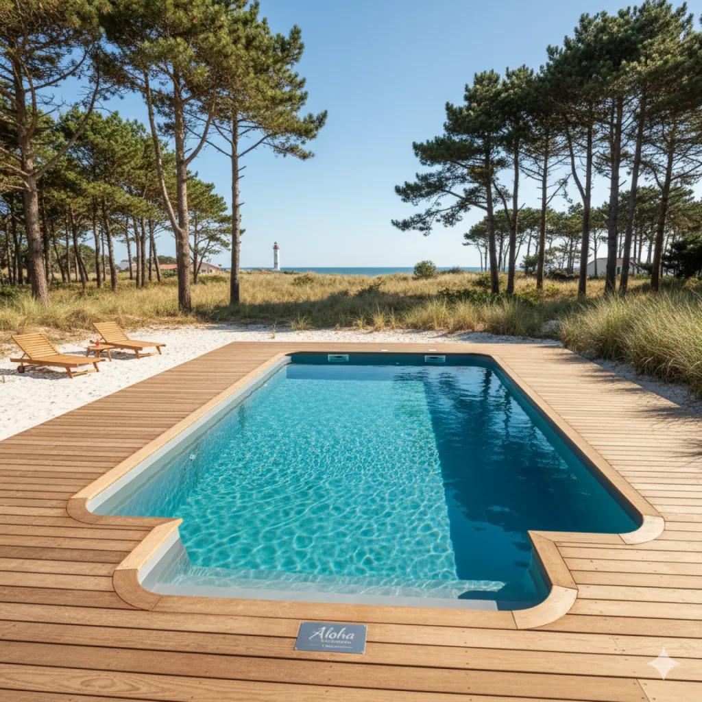 spécialiste de la piscines coque sur mesure prête à plonger sur Biscarrosse et la région des Grand Lacs