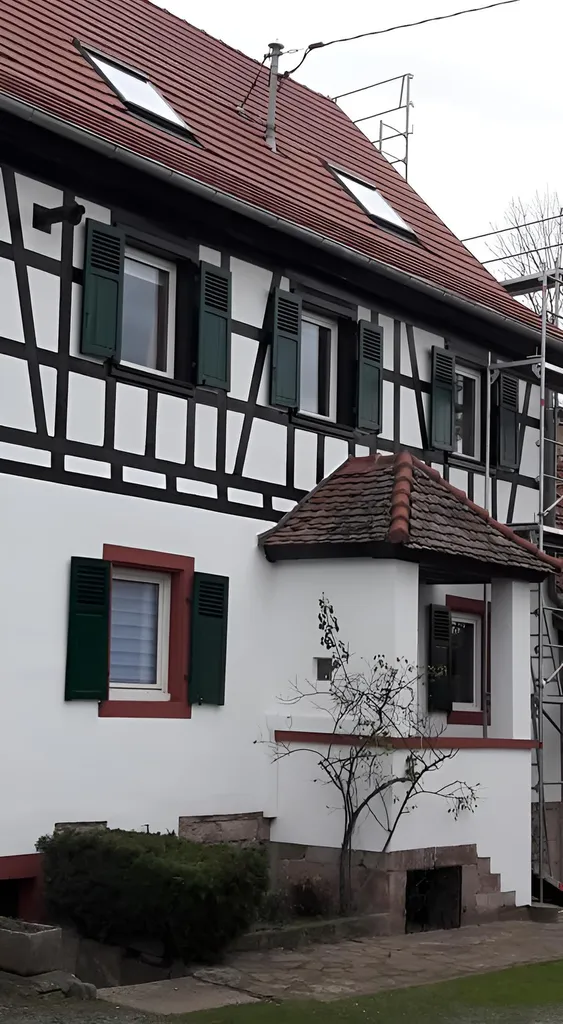 Peinture de volets et lasure boiseries à Saverne pour protection extérieure longue durée par l'artisan Adrien Martini