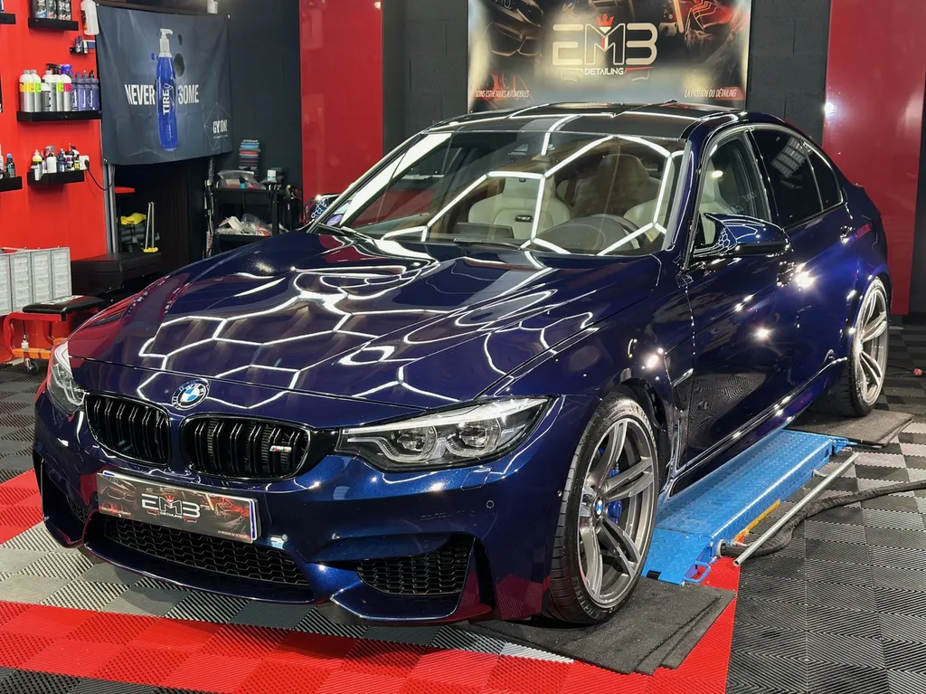 Detailing auto lyon traitement céramique carrosserie BMW M3