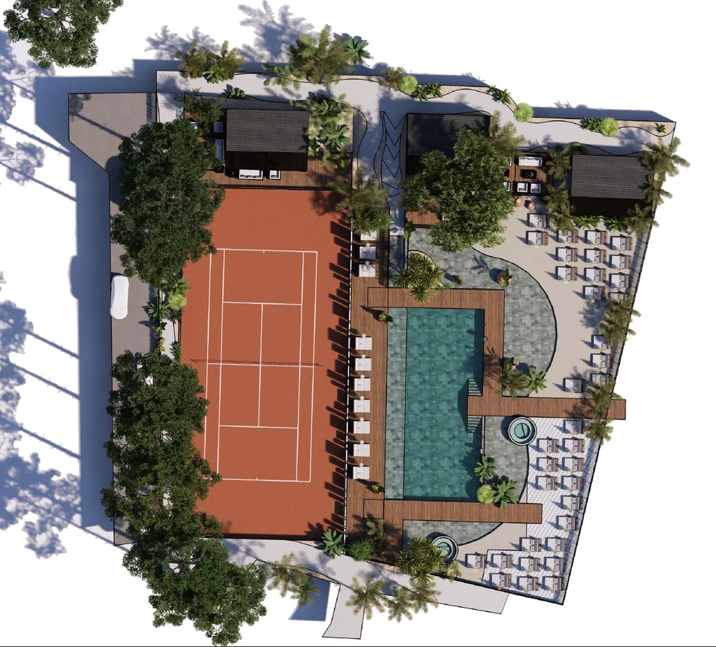 Aménagement des espaces dans le cadre de la rénovation des espaces communs du camping Les Grands Pins à Lacanau