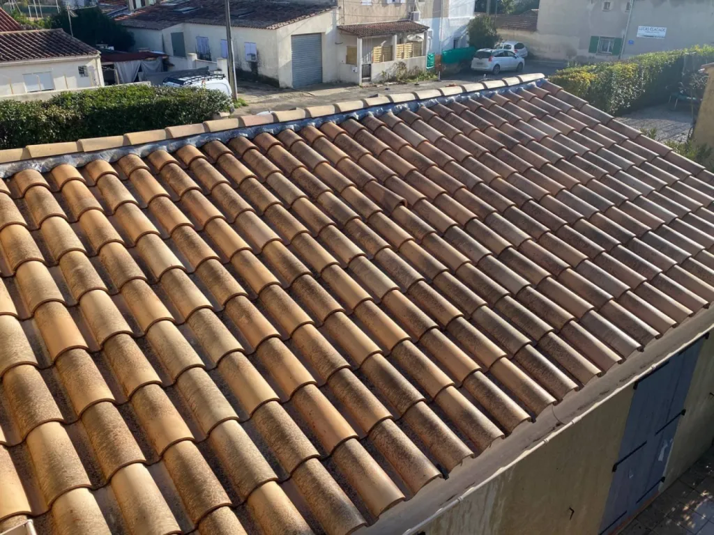 toiture avec nettoyage de tuile Sausset-les-Pins 13960