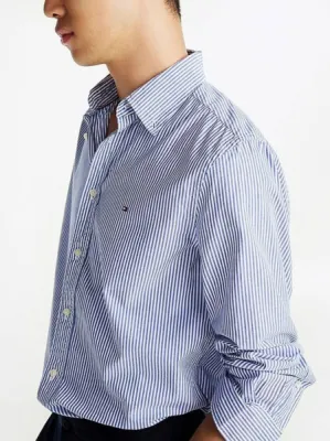 Chemise en popeline Flex à rayures Tommy Hilfiger – Urban Chic à Dieppe