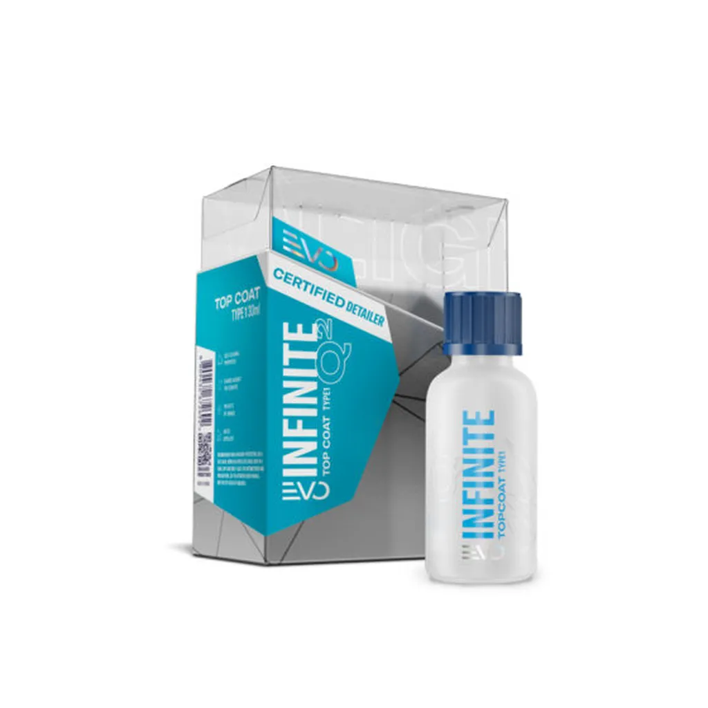 Revêtement de finition Gyeon Infinite Top Coat : brillance miroir maximale, effet hydrophobe et protection céramique renforcée