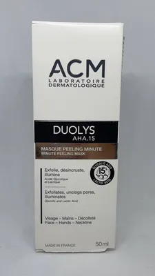 ACM masque peeling minute DUOLYS AHA.15