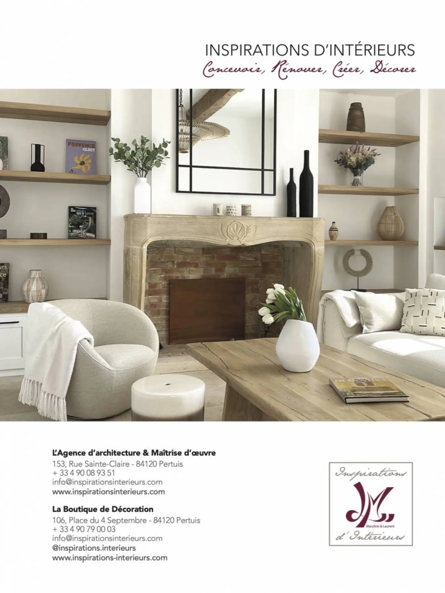 L'agence d'architecture Inspirations d'Intérieurs recommandée par Emile Garcin immobilier