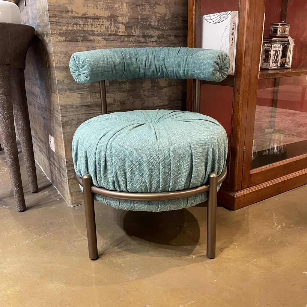 Fauteuil BONBON bleu avec dossier réglable