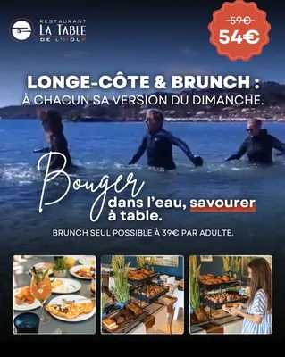 Activités nautiques avec Eau Pop Pop et brunch à La Table de l’HDLP à Bormes-les-Mimosas