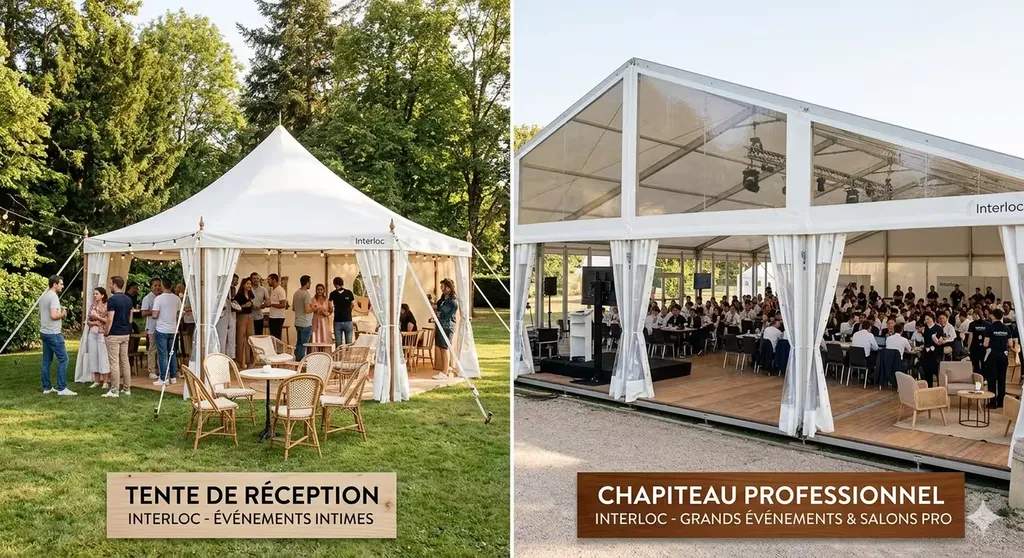 Tente vs Chapiteau