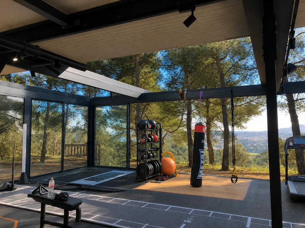 Extension salle de sport Ciel Ouv'air sur la Côte d'Azur
