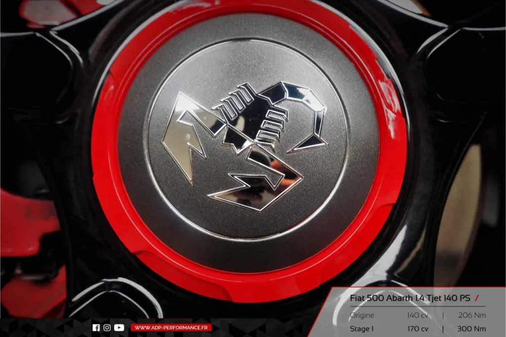 Reprogrammation moteur Cabries  - Fiat 500 Abarth 1.4 Tjet 140cv - ADP Performance