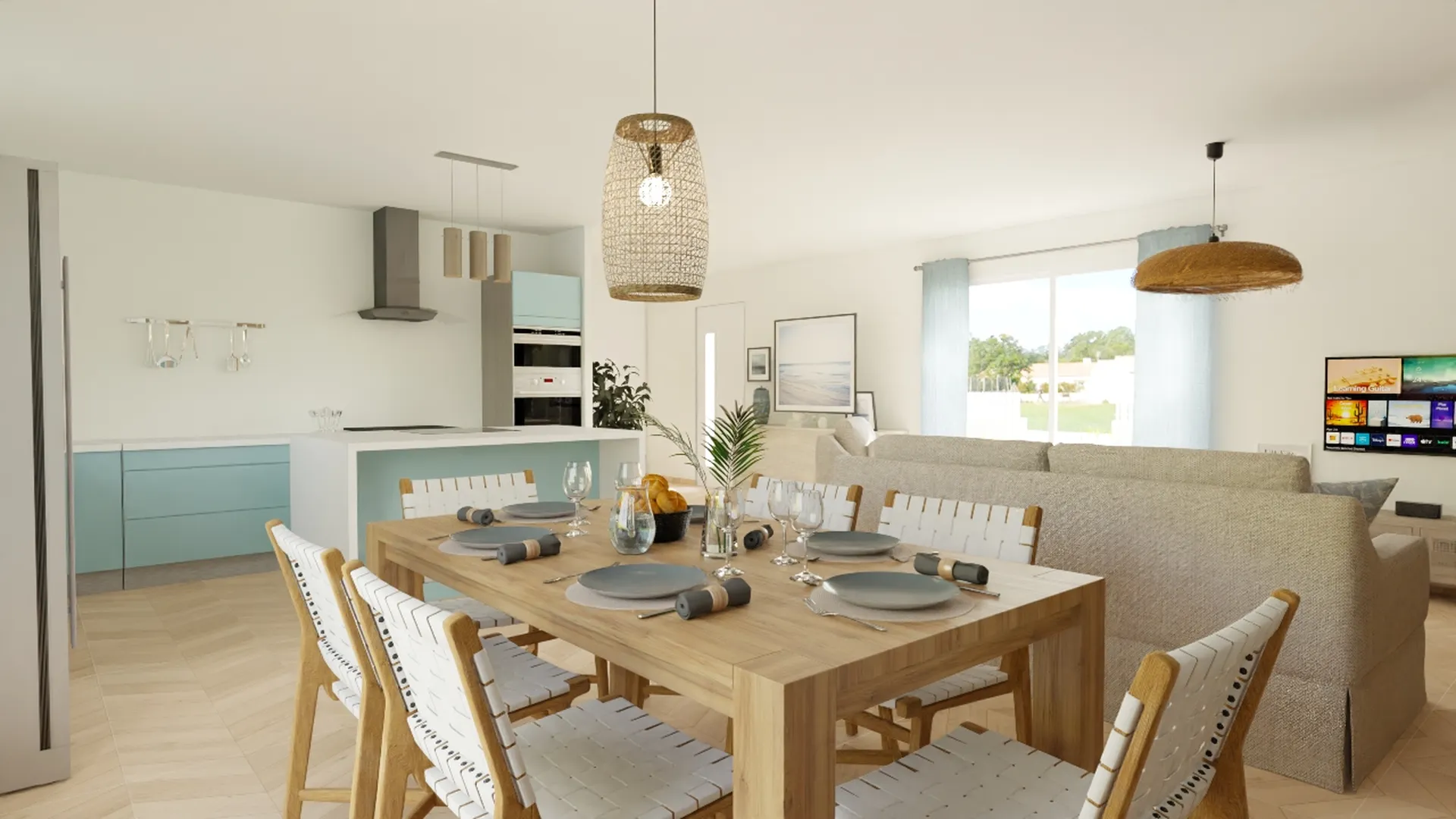 Maison en L de 106 m²