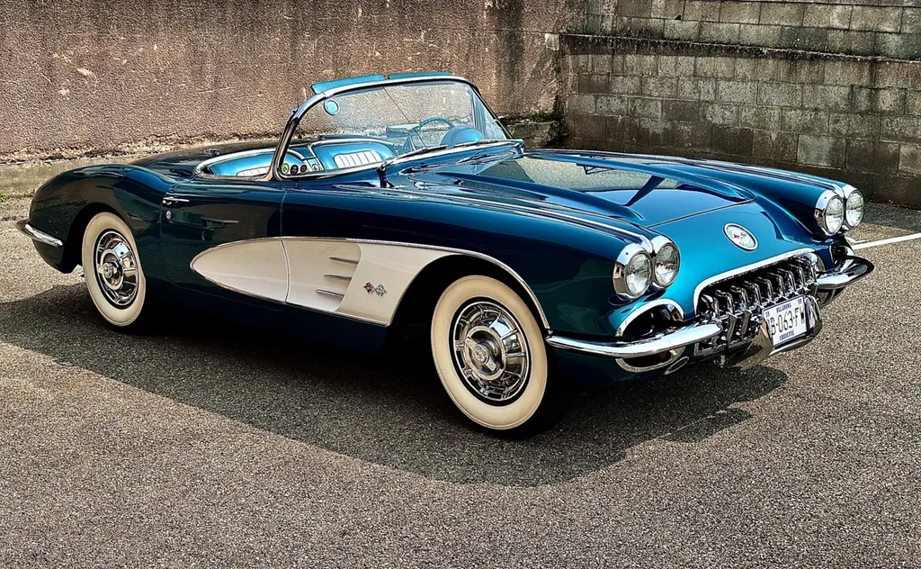 protection carrosserie traitement céramique Gyeon infinite Lyon Chevrolet corvette C1 1959