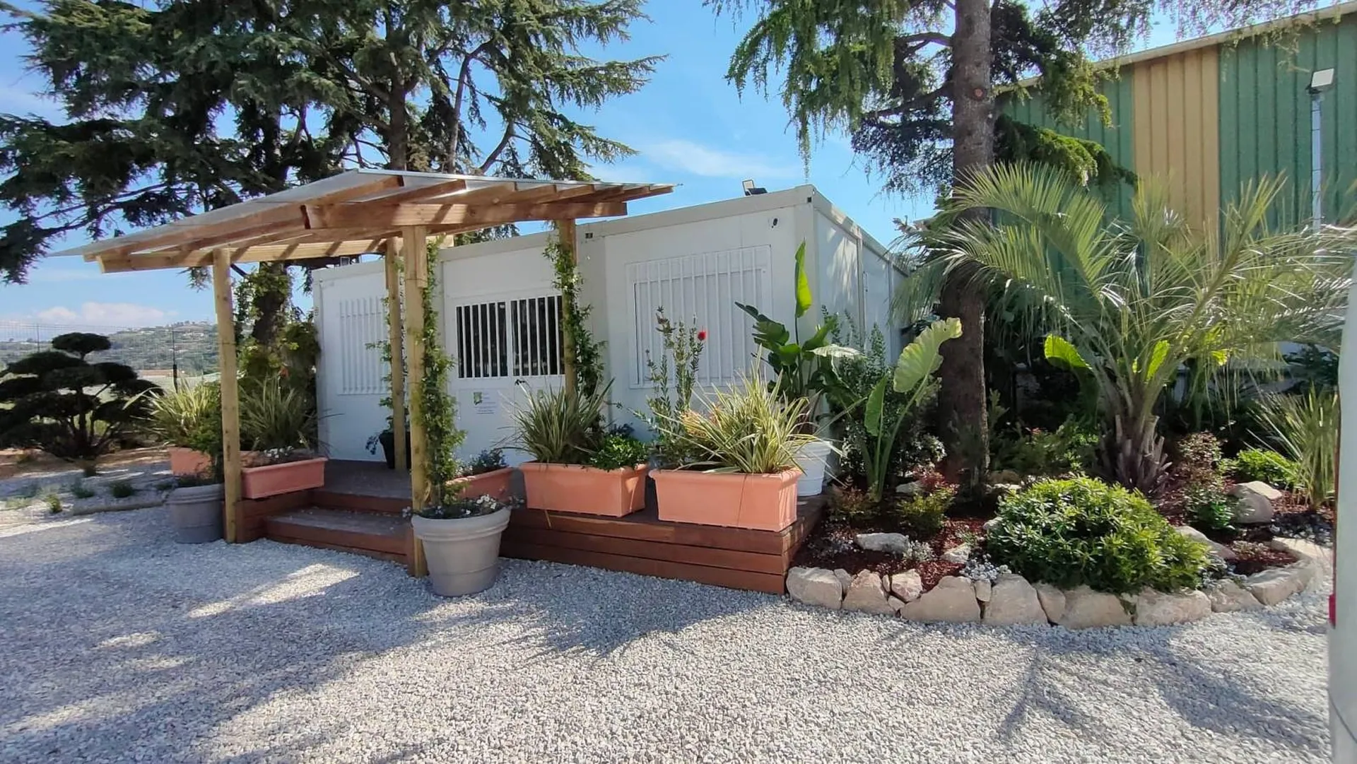 Aménagements paysagers de la salle de réunion