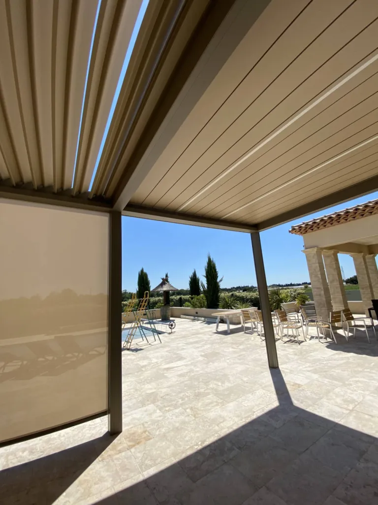pergola bioclimatique sur mesure st martin de crau