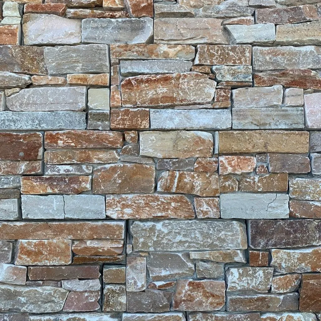 PAREMENT SUPPORT BETON QUARTZITE MELANGE ou ROUSSILLON
