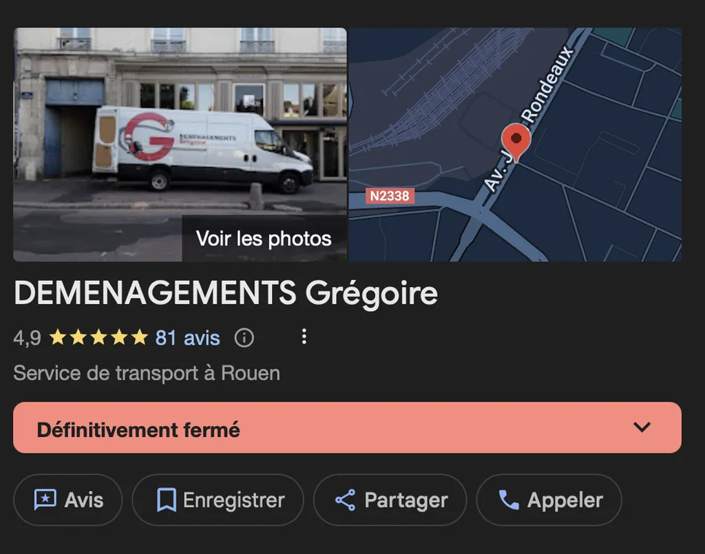 Déménagements Grégoire ferme l'entreprise, OBEN Déménagement 