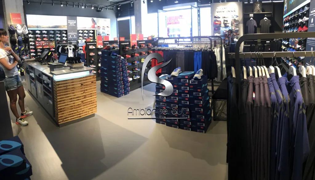 SOL DECORATIF AVEC LA CHAPE MINCE FIBRE A LA VALETTE CENTRE COMMERCIAL AVENUE 83