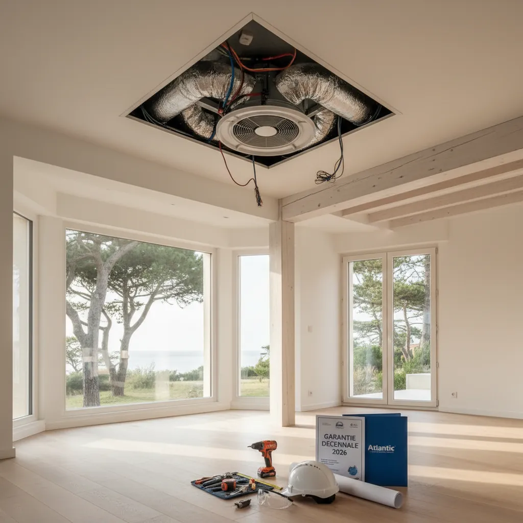 Comment obtenir un devis gratuit pour l'installation d'une climatisation réversible gainable Atlantic à Arcachon proche de Gujan-Mestras avec garantie décennale  en 2026 ?