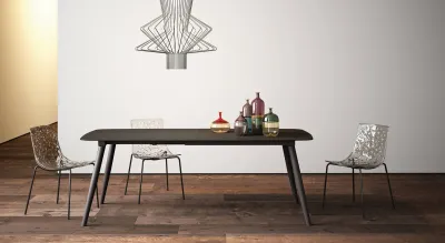 Table design art déco bois fabrication italienne à Bandol dans le 83