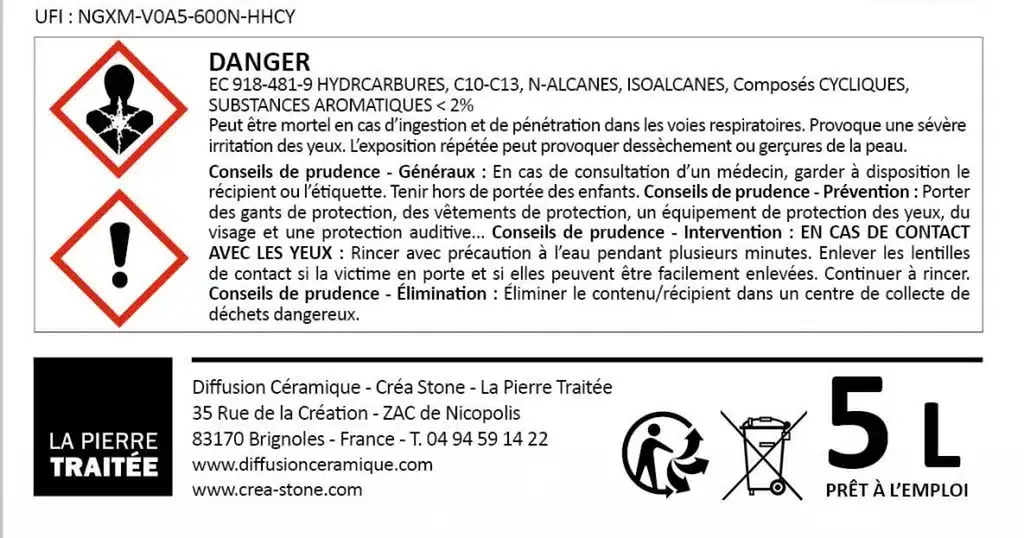 Traitement de la pierre naturelle Minéralisant + : produit de traitement pierre naturelle