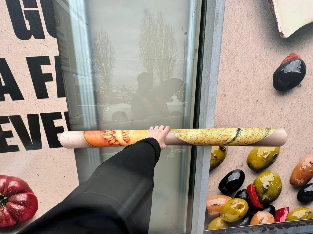 Vitrophanie publicitaire et signalétique extérieure pour l’entreprise Grand Frais près de Compiègne (60).