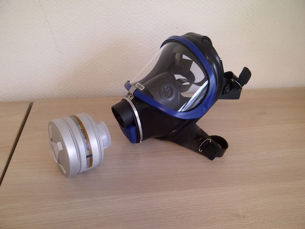 MASQUE A GAZ POUR PRODUIT CHIMIQUE PISCINE PUBLIQUE