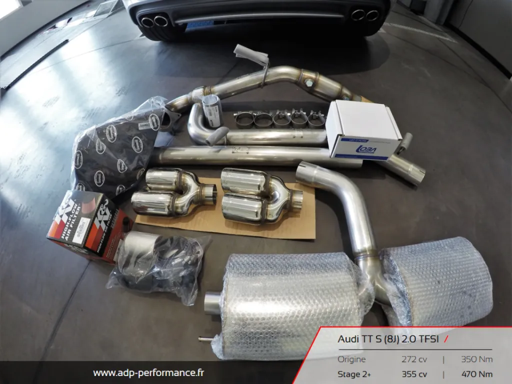 Reprogrammation moteur Cannes - Audi TTS 2.0 TFSI 272 Stage 2 ADP Performance