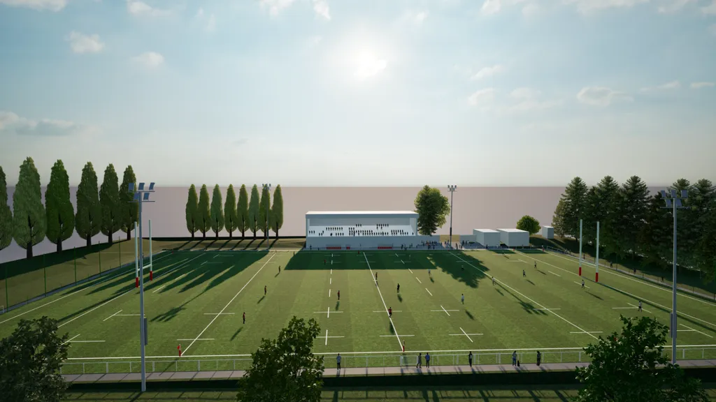 Projet de construction d'un terrain de rugby en revêtement synthétique