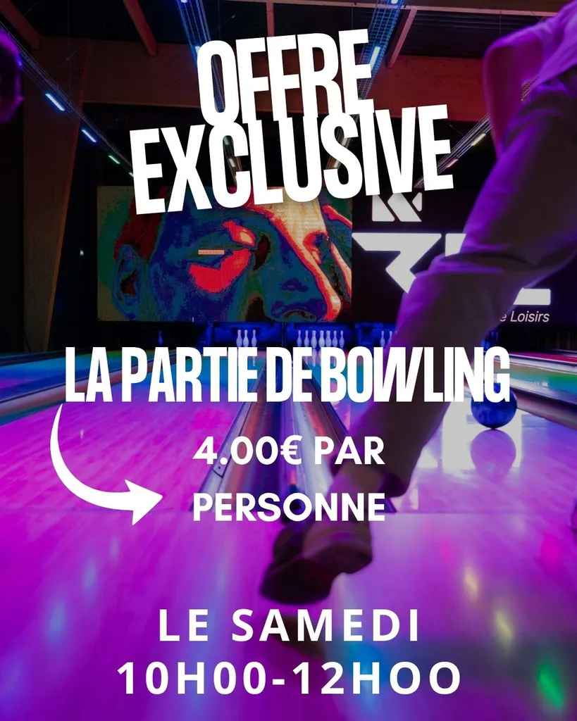 Offre Bowling du samedi matin